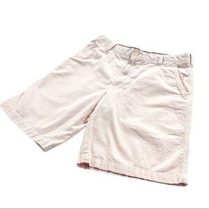 IZOD Mens Shorts Seersucker Light Pink Striped size 33 10214